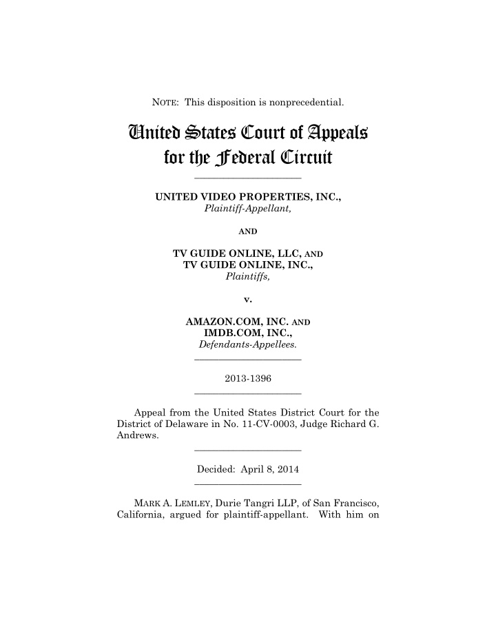 united states court of appeals for the federal circuit