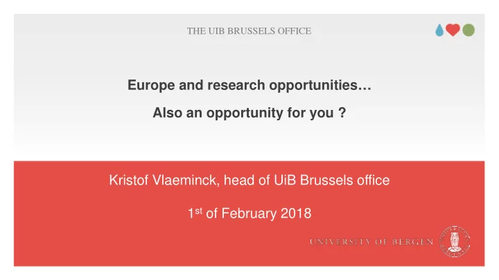 europe and research opportunities also an opportunity for