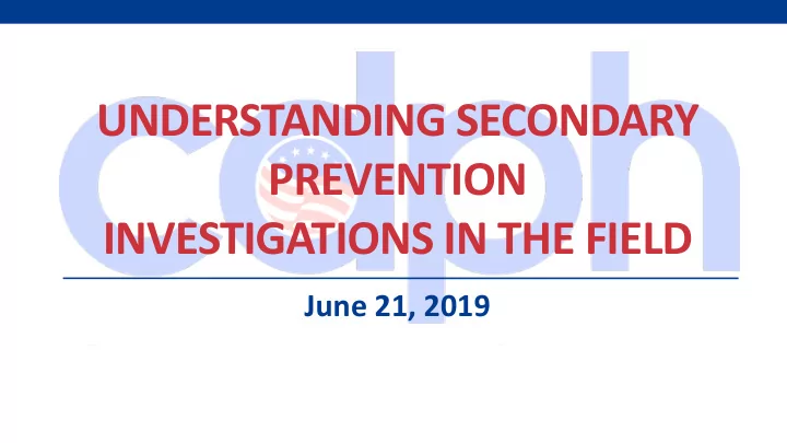 prevention