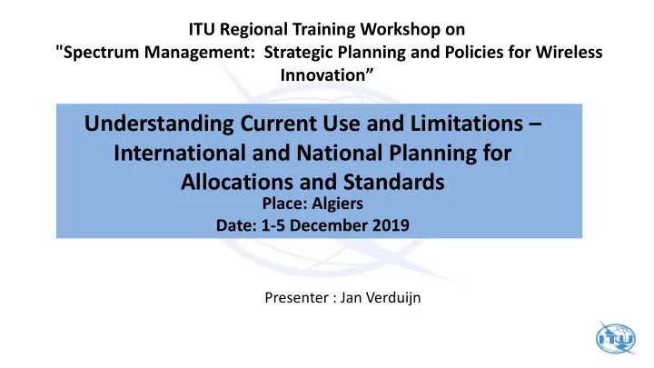 allocations and standards place algiers date 1 5 december