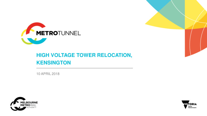 high voltage tower relocation kensington