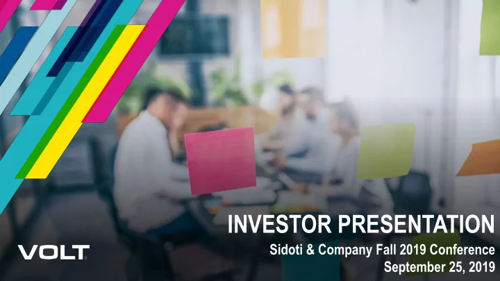 investor presentation