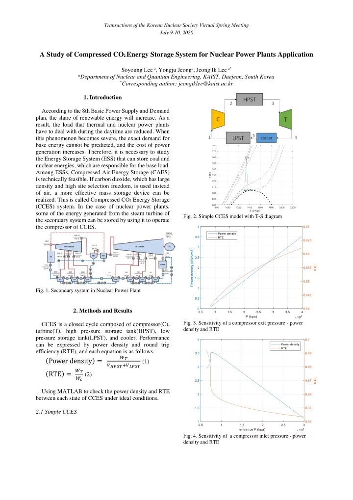 a study of compressed co 2 energy storage system for