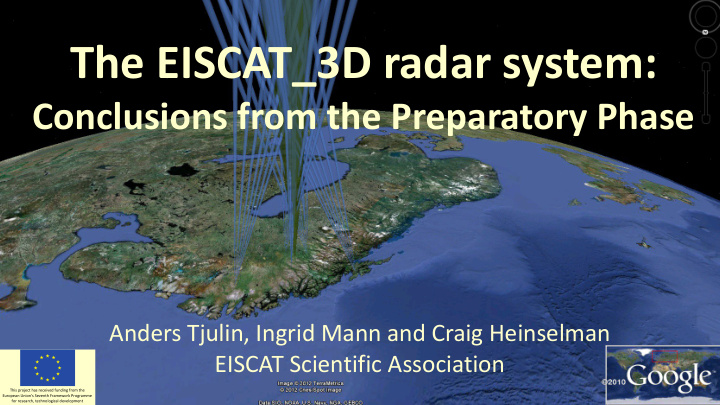 the eiscat 3d radar system