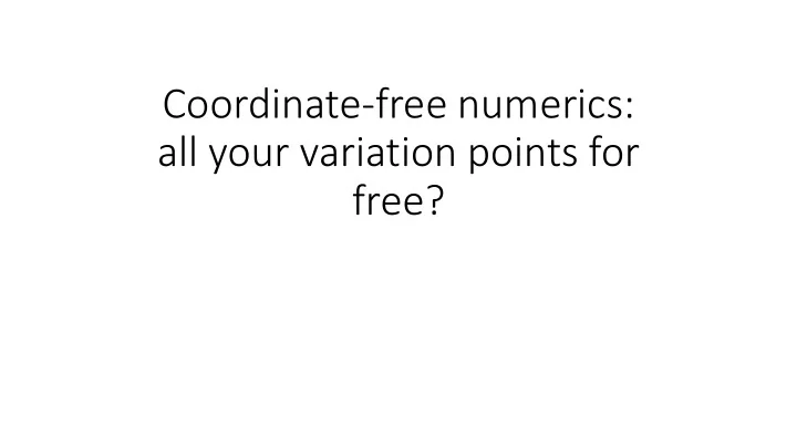 all your variation points for