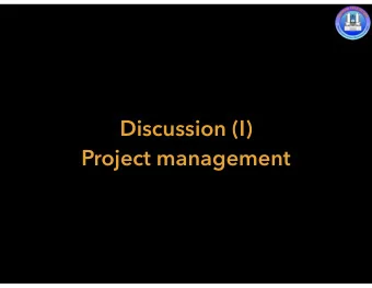 Discussion (I)  Project management  ULTIMATE-Subaru: Schedule  Concept design  LGS design  LGS fab.