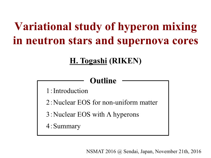 variational study of hyperon mixing in neutron stars and