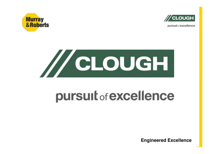 engineered excellence agenda