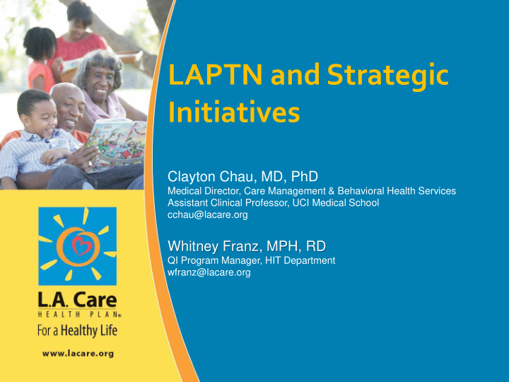 laptn and strategic initiatives