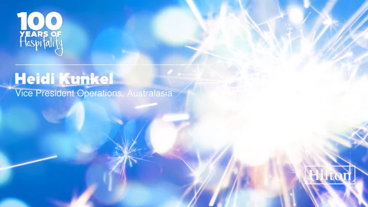 vice president operations australasia