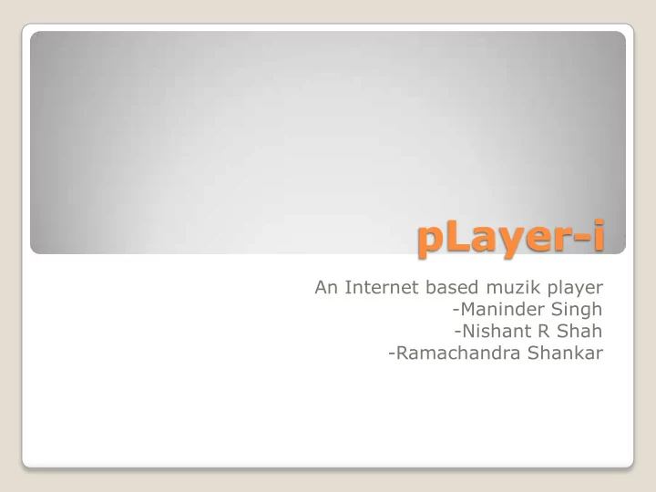 player i