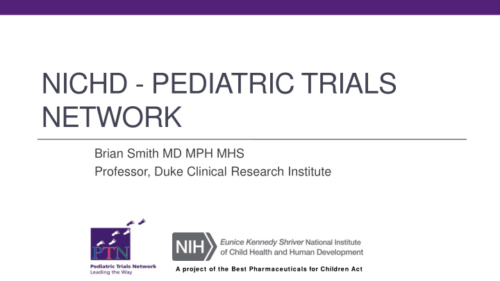 nichd pediatric trials network