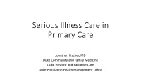 serious illness care in
