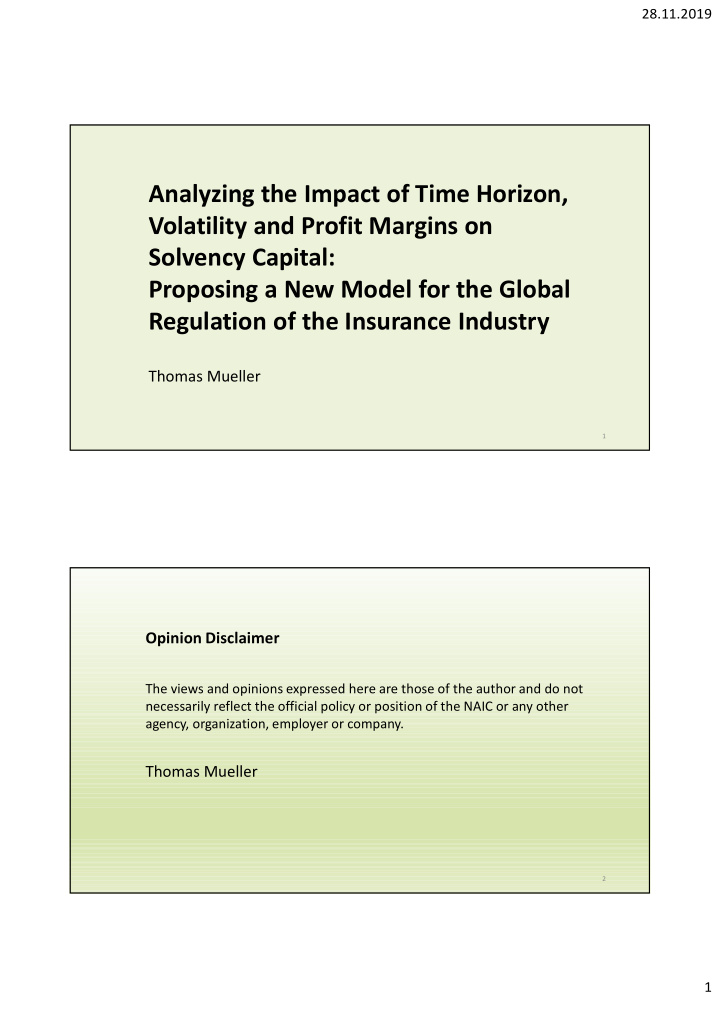 analyzing the impact of time horizon volatility and