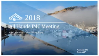 Pre  repare  red by SM  SMH  Octo  tober 2  2018  Market Overview  Mainland China  Middle