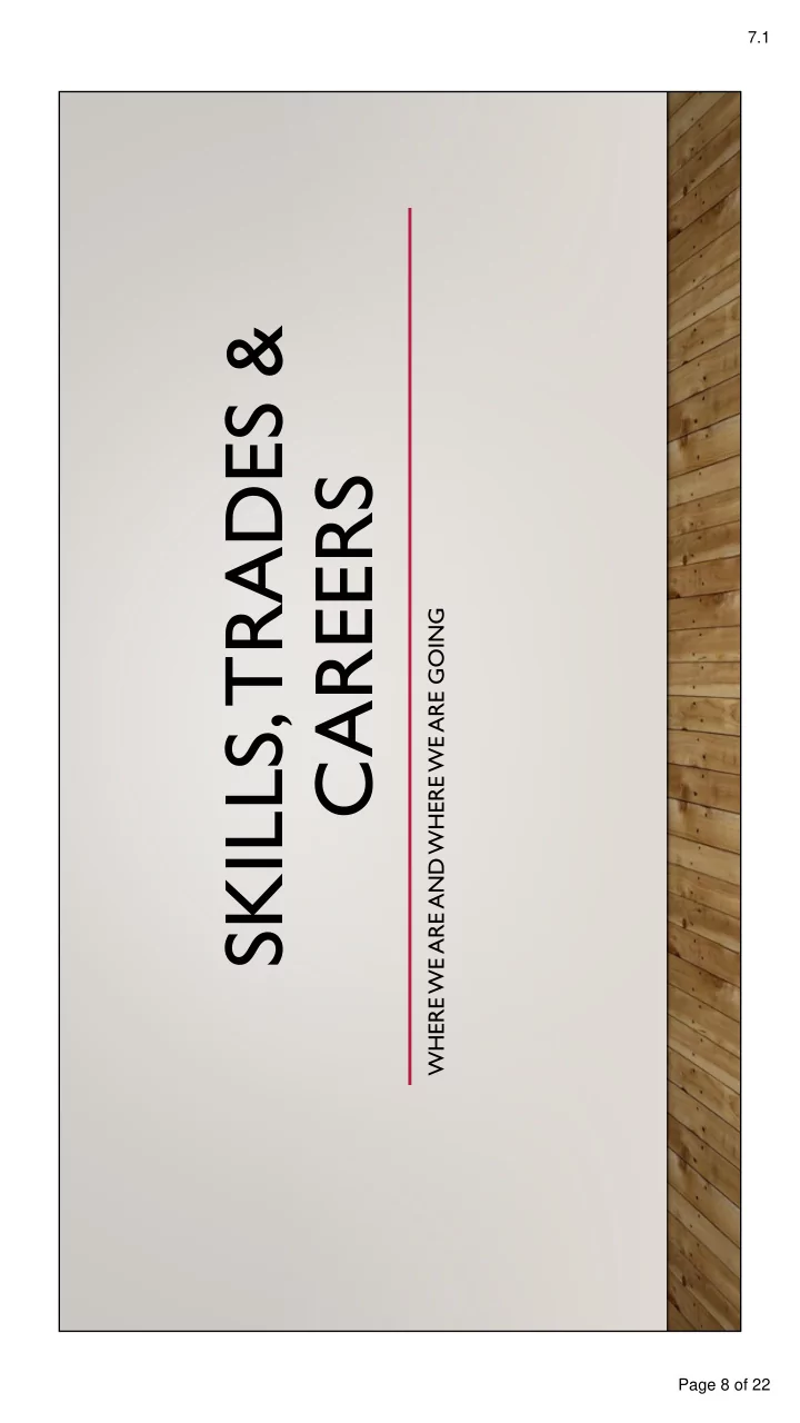 skills trades