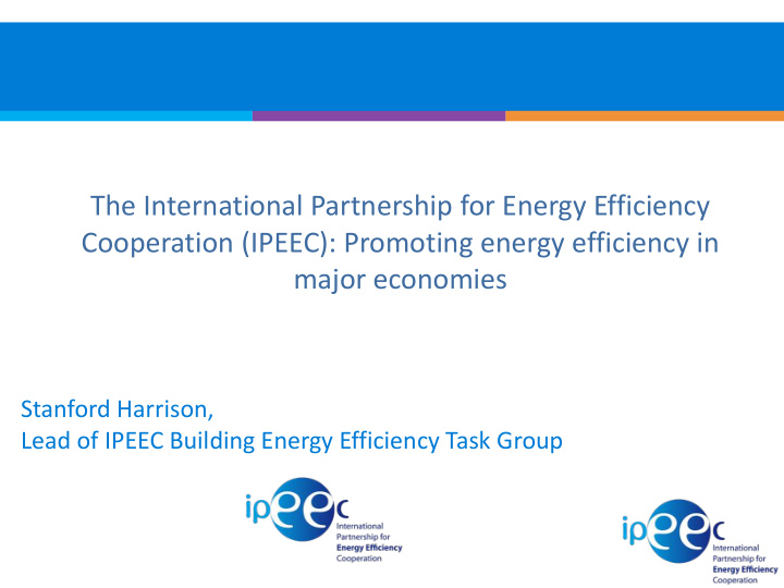 the international partnership for energy efficiency