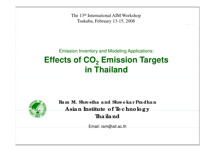 effects of co emission targets effects of co 2 emission