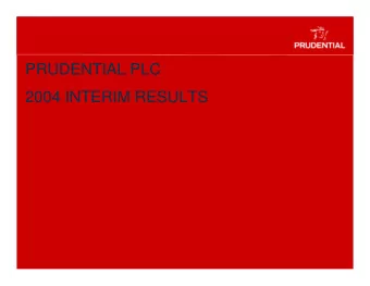 PRUDENTIAL PLC  2004 INTERIM RESULTS  This statement may contain certain forward-looking