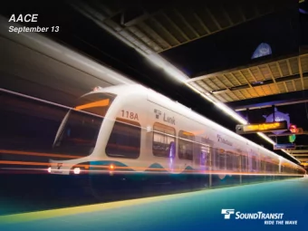 AACE  September 13  Todays Presentation   Overview of Sound Transit and East Link Project