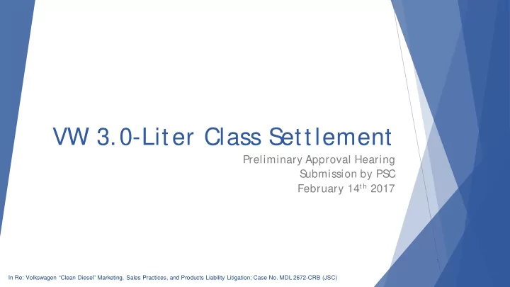 vw 3 0 liter class s ettlement