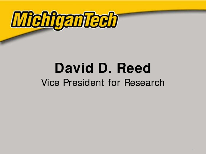 david d reed