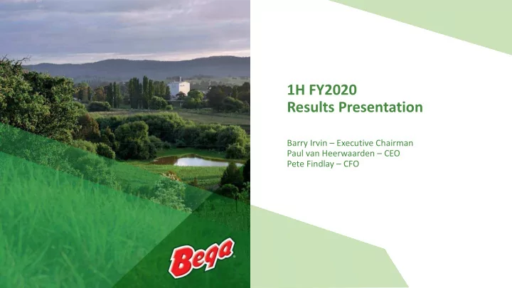 1h fy2020 results presentation