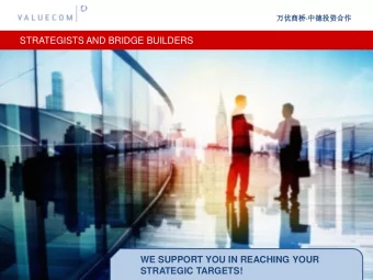 STRATEGISTS AND BRIDGE BUILDERS  WE SUPPORT YOU IN REACHING YOUR  STRATEGIC TARGETS!  -