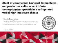 effect of commercial bacterial fermentates and protective