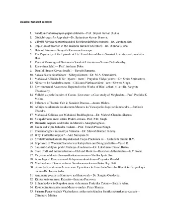 6. The Popularity of the Episode of Us  and Aniruddha in Sanskrit Literature ---Somadatta