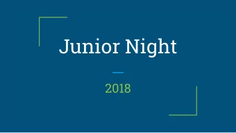 Junior Night  2018  Naviance Login information  *Make sure to email your counselor or stop by