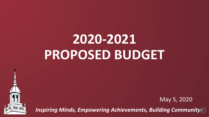 proposed budget