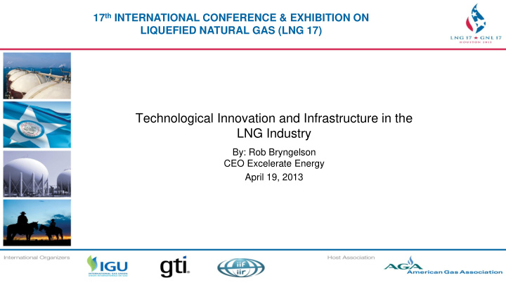 technological innovation and infrastructure in the lng