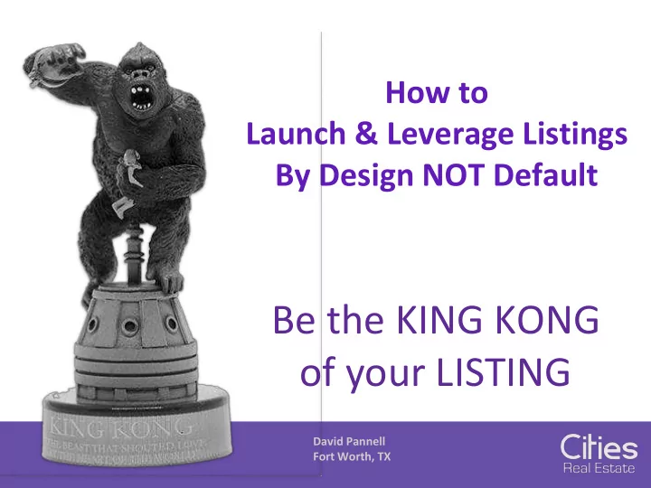 of your listing