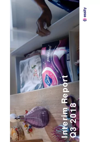 Interim Report  Q3 2018  This presentation may contain forward-looking  statements. Such statements