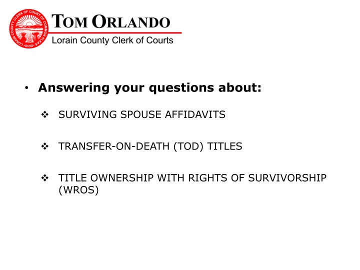 transfer on death tod titles title ownership with rights
