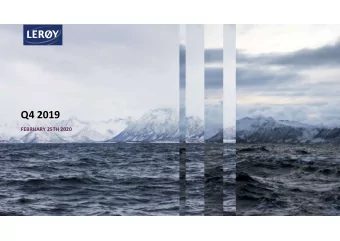 Q4 2019  FEBRUARY 25TH 2020  1.  Highlights  2.  Key Financial Figures  3.  Outlook  Klikke for