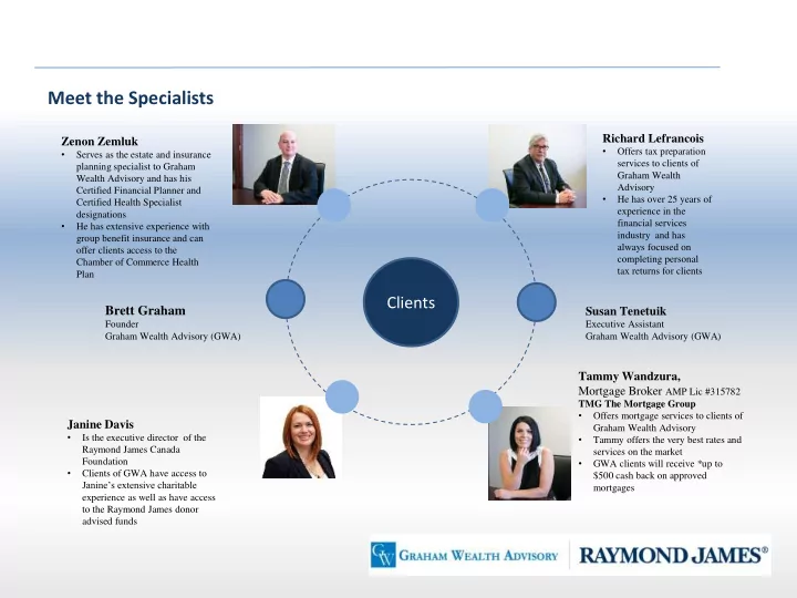 meet the specialists