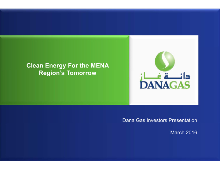 clean energy for the mena region s tomorrow