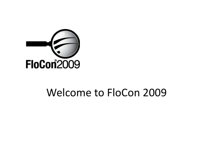welcome to flocon 2009 quick schedule tue
