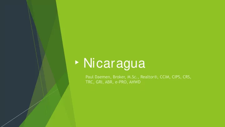 nicaragua radiograf a de la situaci n inmobiliaria en