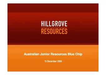 Australian Junior Resources Blue Chip  Australian Junior Resources Blue Chip  Australian Junior