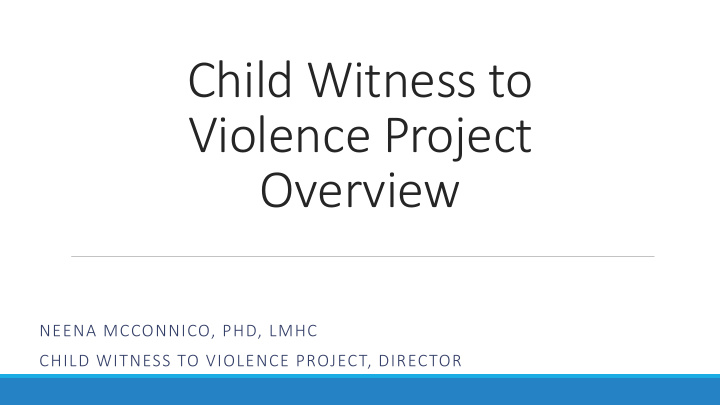 violence project overview