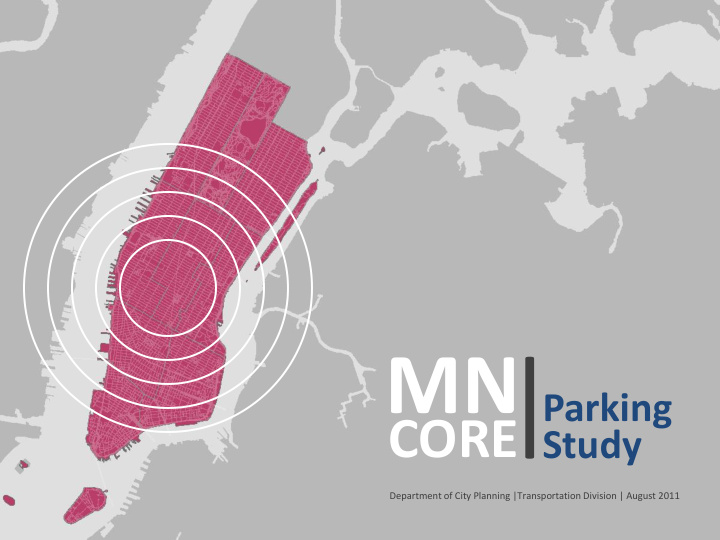 parking core study department of city planning