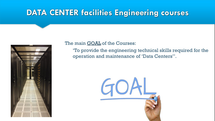 data center facilities engineering courses
