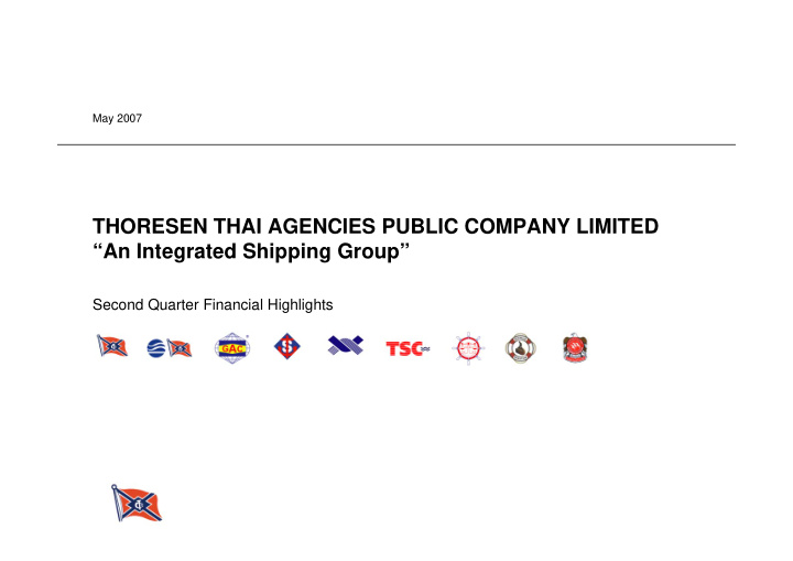 thoresen thai agencies public company limited an