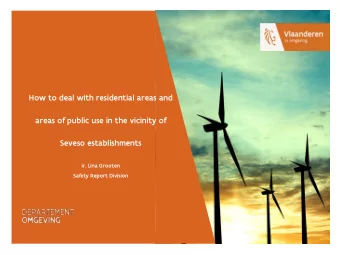 How to deal with residential areas and  areas of public use in the vicinity of  Seveso