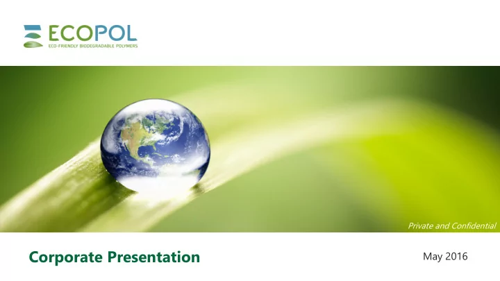 corporate presentation