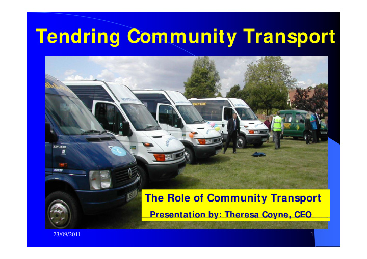 tendring community transport tendring community transport