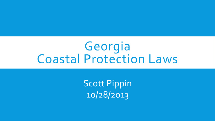 coastal protection laws